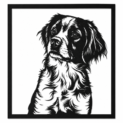 Personalised Pet Portrait Wall Art – Custom 3D Printed Dog or Cat Silhouette