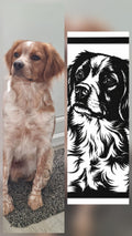 Personalised Pet Portrait Wall Art – Custom 3D Printed Dog or Cat Silhouette